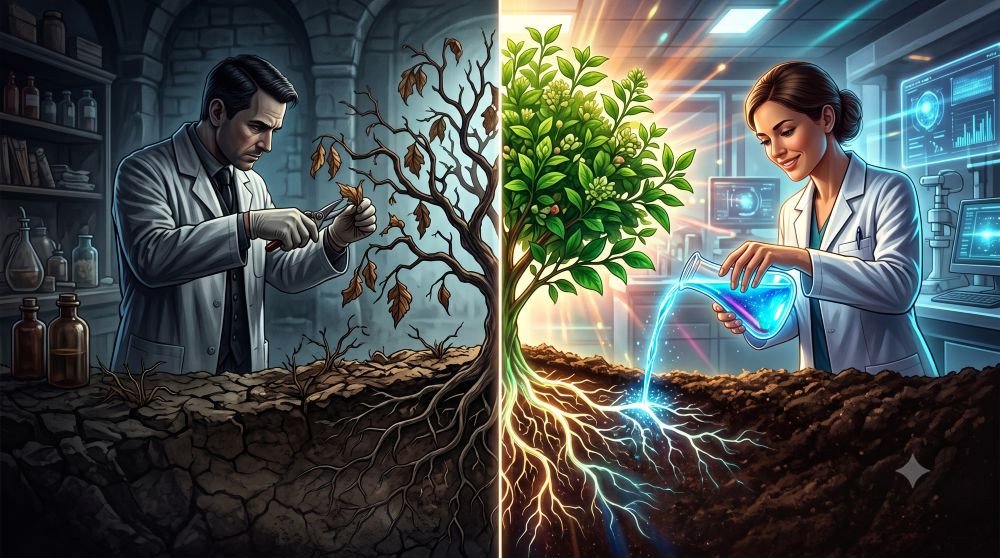 DMSO e o Paradigma Médico: A Batalha Entre Cortar Folhas e Regar Raízes