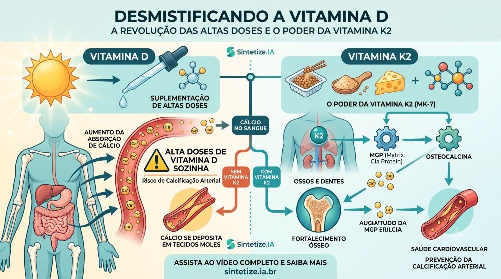 Desmistificando a Vitamina D: A Revolução das Altas Doses e o Poder da Vitamina K2