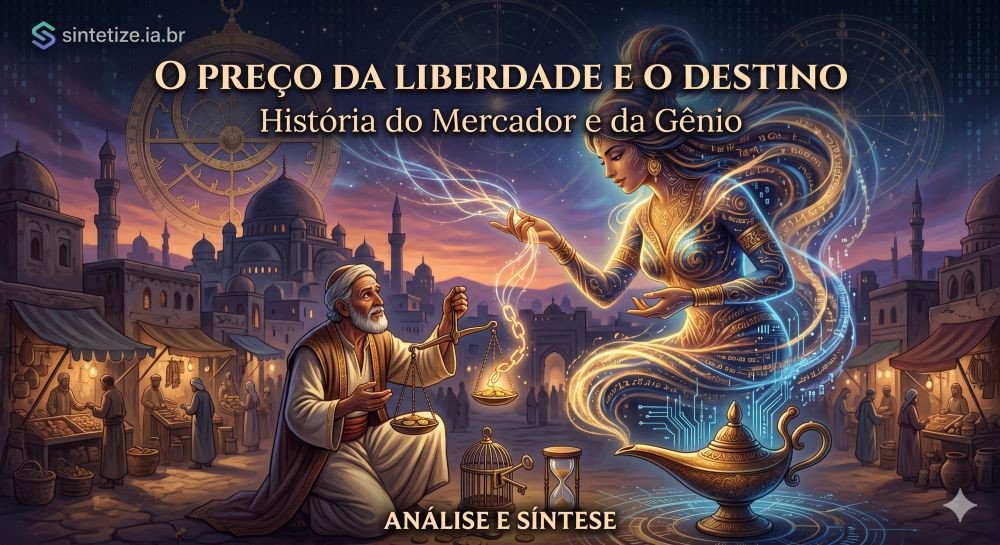 História do Mercador e da Gênio: O Preço da Liberdade e o Destino