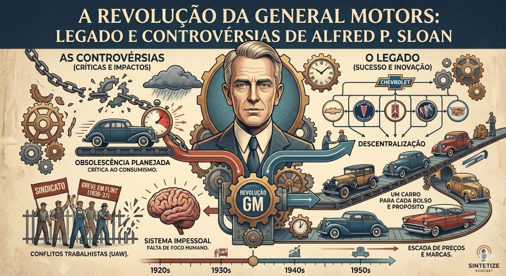 A Revolução da General Motors: O Legado e as Controvérsias de Alfred P. Sloan