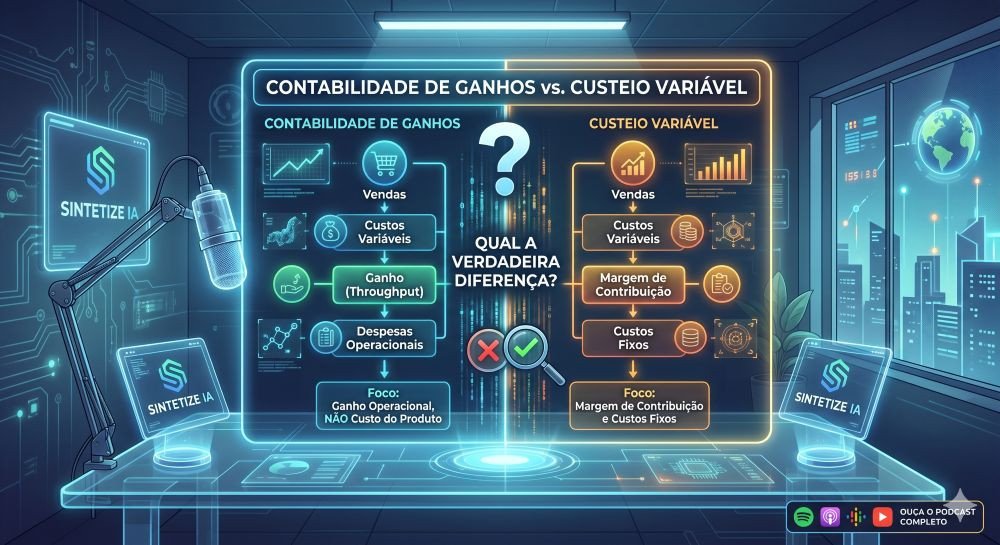 Contabilidade de Ganhos vs. Custeio Variável: Qual a verdadeira diferença?